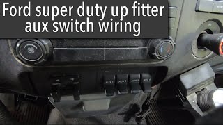 0816 ford super duty upfitter aux switch wiring [upl. by Erodaeht]