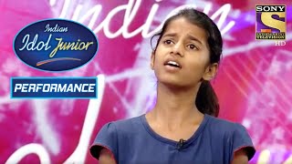 Maithili Surprises Judges With Her Classical Form  Indian Idol Junior 2 [upl. by Adalheid701]