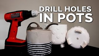 Drill Drainage Holes in Pots WITHOUT Breaking Them Foolproof Method [upl. by Minier676]