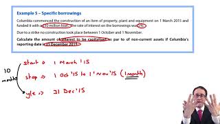 Borrowing costs  specific borrowings example  ACCA Financial Reporting FR [upl. by Stent]