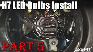 How to install standard H7 LED headlight bulbs [upl. by Imotas]