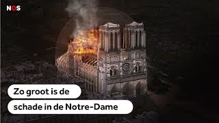 PARIJS Zo greep het vuur om zich heen in de NotreDame [upl. by Nelyk]