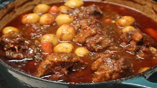 Mouth Watering Oxtail Stew Recipe [upl. by Anayi]