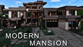 Mega Modern Mansion 200k No Large Plot ROBLOX bloxburg [upl. by Haneen228]