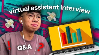 ENG SUBS ✅ first time applying as a 📆 virtual assistant  VA interview  Janscena [upl. by Adella993]