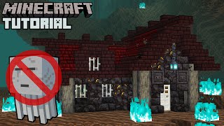 Minecraft 116  Ghast Proof House Tutorial How to Build [upl. by Yelda]