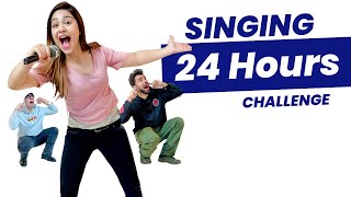 SINGING FOR 24 HOURS WITH MY BROTHER amp SISTER CHALLENGE  Rimorav Vlogs [upl. by Nossah]