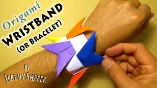 Origami Wristband  Bracelet Origami Holder [upl. by Jenkel]