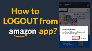 How to LOGOUT from Amazon app [upl. by Aimak]