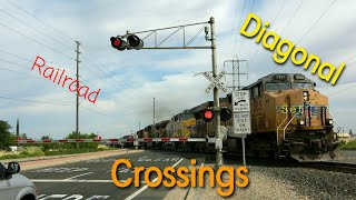 Diagonal Railroad Crossings Part 1 [upl. by Pietrek]