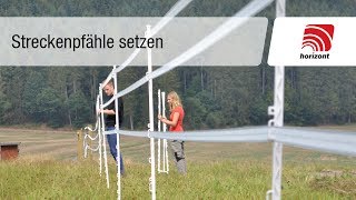 Weidezaun  Zaunpfähle setzen Mobilzaun [upl. by Philipson]