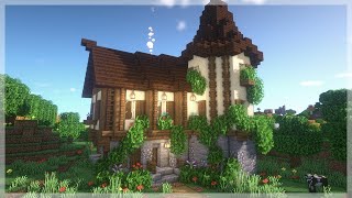 Minecraft How to Build a Medieval House  Easy Medieval House Tutorial [upl. by Cirtap]