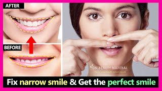 2 steps How to fix narrow smile and make smile wider  Get the perfect smile  smile exercises [upl. by Nytsirk10]