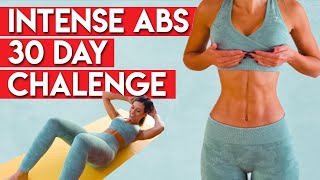 INTENSE ABS in 30 Days CHALLENGE 🔥  Day 1 [upl. by Willem]