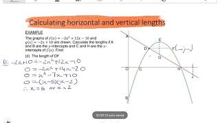 11 PARABOLA Calculating lengths [upl. by Anestassia]