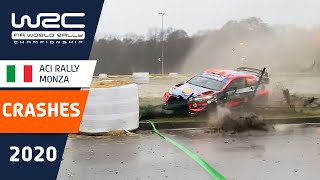 WRC  ACI Rally Monza 2020 CRASH compilation [upl. by Gillman]