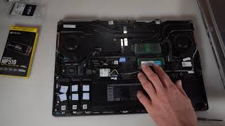 Dell Precision 7750 realtime SSD and RAM replacement [upl. by Cate]