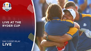 Live at the Ryder Cup  Day 3 PostPlay  2023 [upl. by Barbi]