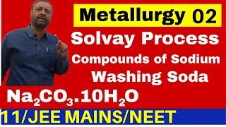 METALLURGY 2  Solvay Process For Washing Soda I Compounds Of Sodium  Sodium Carbonate [upl. by Carmena797]