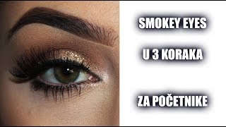 Smokey eye u 3 koraka  Za pocetnike  Povoljni proizvodi [upl. by Etolas]