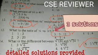 Civil Service Exam MATH REVIEWER [upl. by Leuamme]