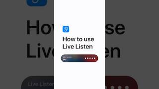 How to use Live Listen — Apple Support [upl. by Seerdi]