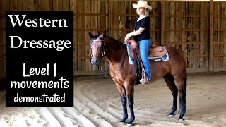 Western Dressage Level 1 movements demonstrated [upl. by Paige]