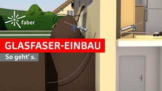 Glasfaser Einbau So geht´ s [upl. by Dnomyar]