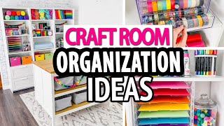 CRAFT ROOM ORGANIZATION HACKS 🌈 Simple Storage Ideas [upl. by Gram589]