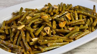 Judías Verdes Salteadas Con Ajo  Dieta Mediterránea Recetas  Verduras salteadas [upl. by Clarabelle]