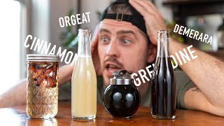 4 EASY to Make Cocktail Syrups  grenadine amp orgeat [upl. by Grantham]