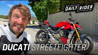 2020 Ducati Streetfighter V4 S Review  Daily Rider [upl. by Alhahs]