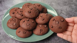 Easy Double Chocolate Chip Cookies Recipe at Home  Yummy [upl. by Stroup]