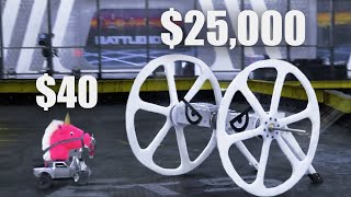 The Battle of MIT Overhaul vs SawBlaze vs Road Rash  Season 2 Exhibition Rumble  BattleBots [upl. by Durware]