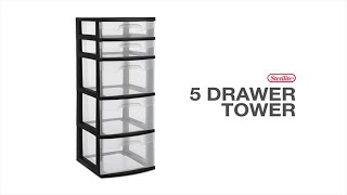 Sterilite 5 Drawer Tower [upl. by Nyrok578]