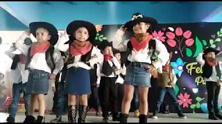 BAILE VAQUERO MICHELLE  PREESCOLAR  Las tres hermanitas [upl. by Eilrak]