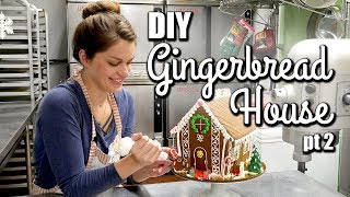 EASY Gingerbread House Tutorial for beginners  Assembly amp Decorating [upl. by Nnahteb704]