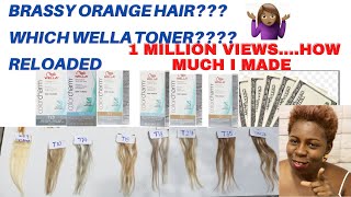 BRASSY ORANGE HAIR Which Wella Toner RELOADED 1Million Views Whaattt [upl. by Ainak960]