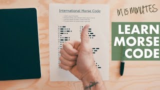 LEARN MORSE CODE from a MEMORY CHAMP in 15 minutes [upl. by Annocahs928]