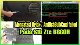 Mengatasi Brick  AmlUsbBulkCmd failed Stb Zte B860H [upl. by Leakim]