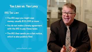 Tax Lien vs Tax Levy What’s the Difference [upl. by Renault]