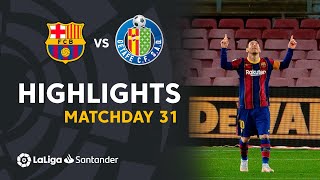 Highlights FC Barcelona vs Getafe CF 52 [upl. by Olson]