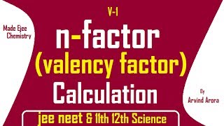 nfactor Calculation Part 1  IIT JEE Main and Advanced Chemistry Video Lecture [upl. by Kuhlman]