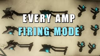 Warframe Every amp firing mode with some details [upl. by Akihsal]