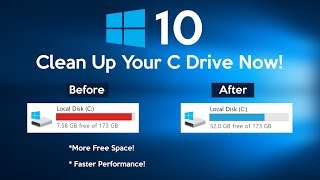 How to Clean C Drive In Windows 10 Make Your PC Faster [upl. by Yrruc]