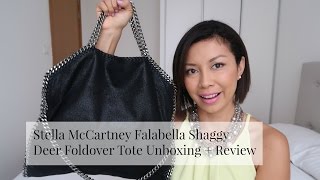 Stella McCartney Falabella Shaggy Deer Fold Over Tote Review [upl. by Nawj]