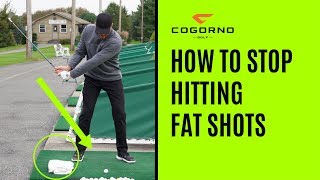 GOLF How To Stop Hitting Fat Shots [upl. by Ayotl]