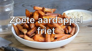 Zoete aardappel friet maken [upl. by Peery]