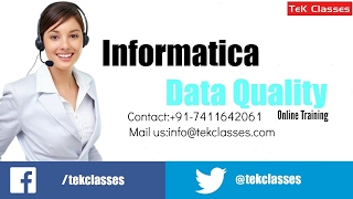 Informatica Data Quality online training  Informatica Data Quality Training Demo [upl. by Monson]