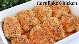 Easy Oven Baked Cornflake Chicken [upl. by Maguire]